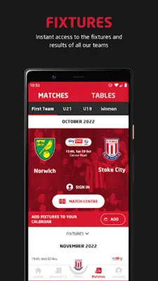 Stoke City FC android App screenshot 9